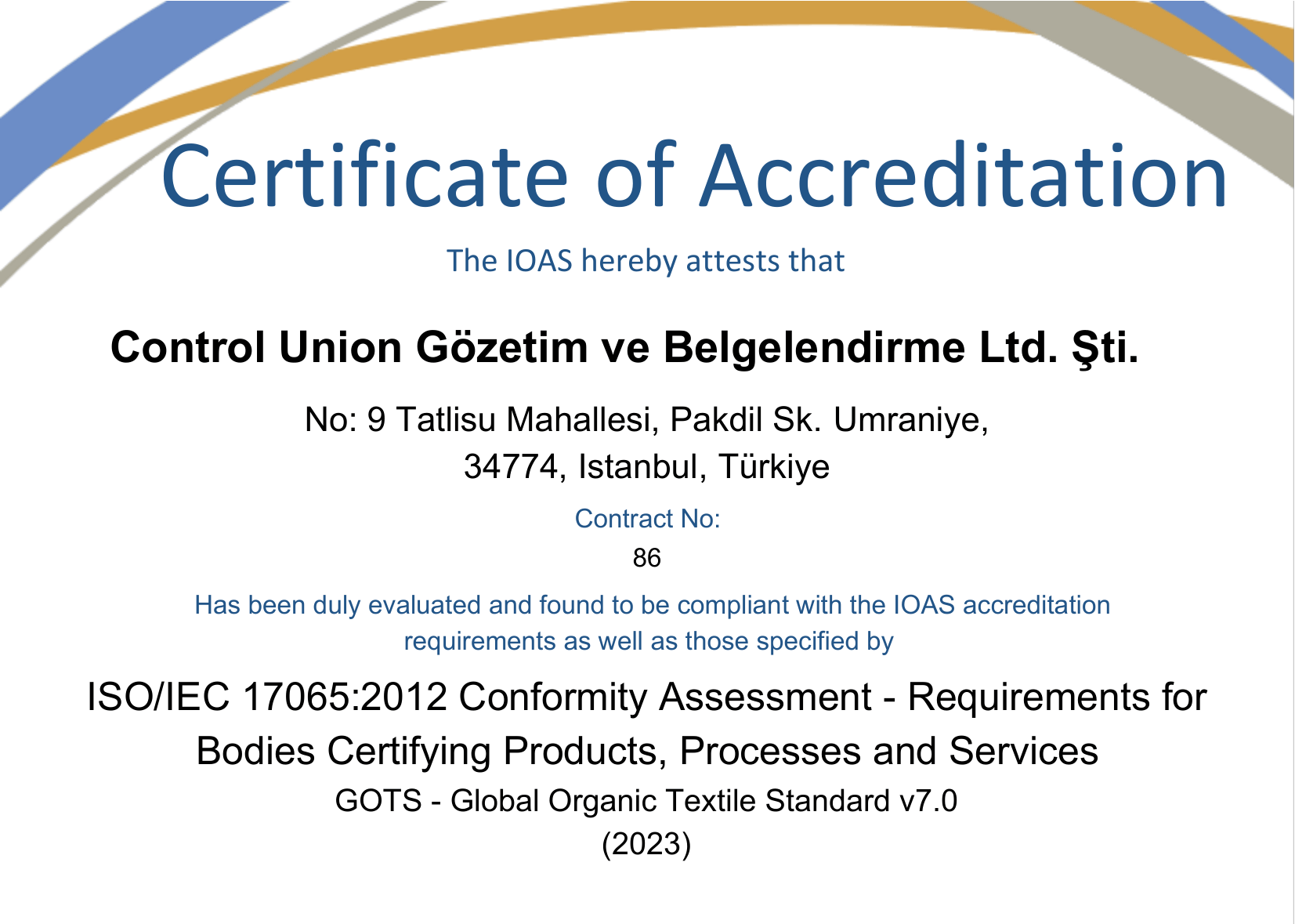 CUGB ISOIEC 17065 2012 Certificate 2025